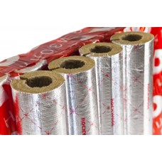 Цилиндр навивной минеральная вата ROCKWOOL 100 кашированный фольгой 70/76 L=1м ROCKWOOL 135280