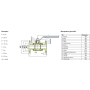 Кран шаровый фланцевый трехсоставной нержавеющий (3PC), AISI304 DN50 (2"), (CF8), PN16