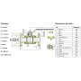 Кран шаровый фланцевый трехсоставной нержавеющий (3PC), AISI316 DN50 (2"), (CF8M), PN16