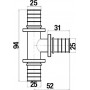 Тройник Stout SFA 0013 25x25x25, аксиальный