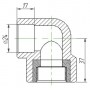 Угольник Kalde 3222-efo-250c00 25х3/4