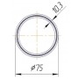 Труба полипропиленовая Kalde Fiber PN20 75х10,3 (штанга: 4 м) стекловолокно